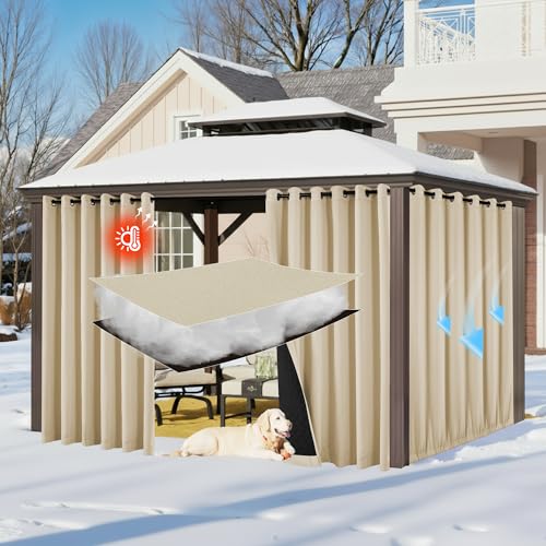 RYB HOME Outdoor Thermal Insulated Fade-Resistant Blackout