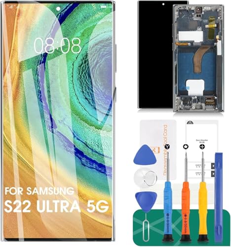 Écran OLED Samsung S22 Ultra 5G avec capteur d'empreinte fonctionnel