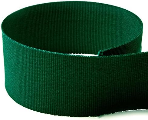 USA | American Made 7/8" Hunter Green Solid Grosgrain Ribbon - 100 Yards - (Multiple Widths & Yardages Available)