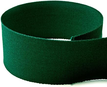 USA | American Made 7/8" Hunter Green Solid Grosgrain Ribbon - 20 Yards - Multiple Widths & Yardages Available