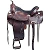 HILASON Western Horse Saddle American Leather Treeless Trail Pleasure