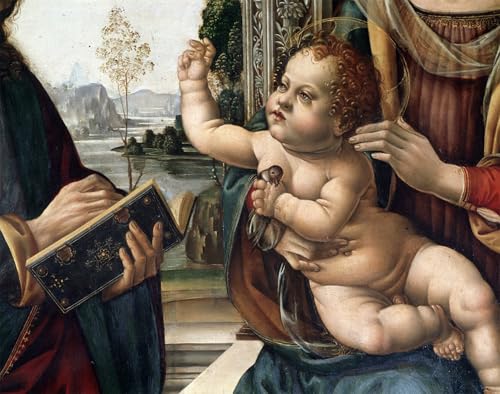 La Vierge à l'Enfant Lorenzo Di Credi image sur toile affiche impression d'art 60x90cm