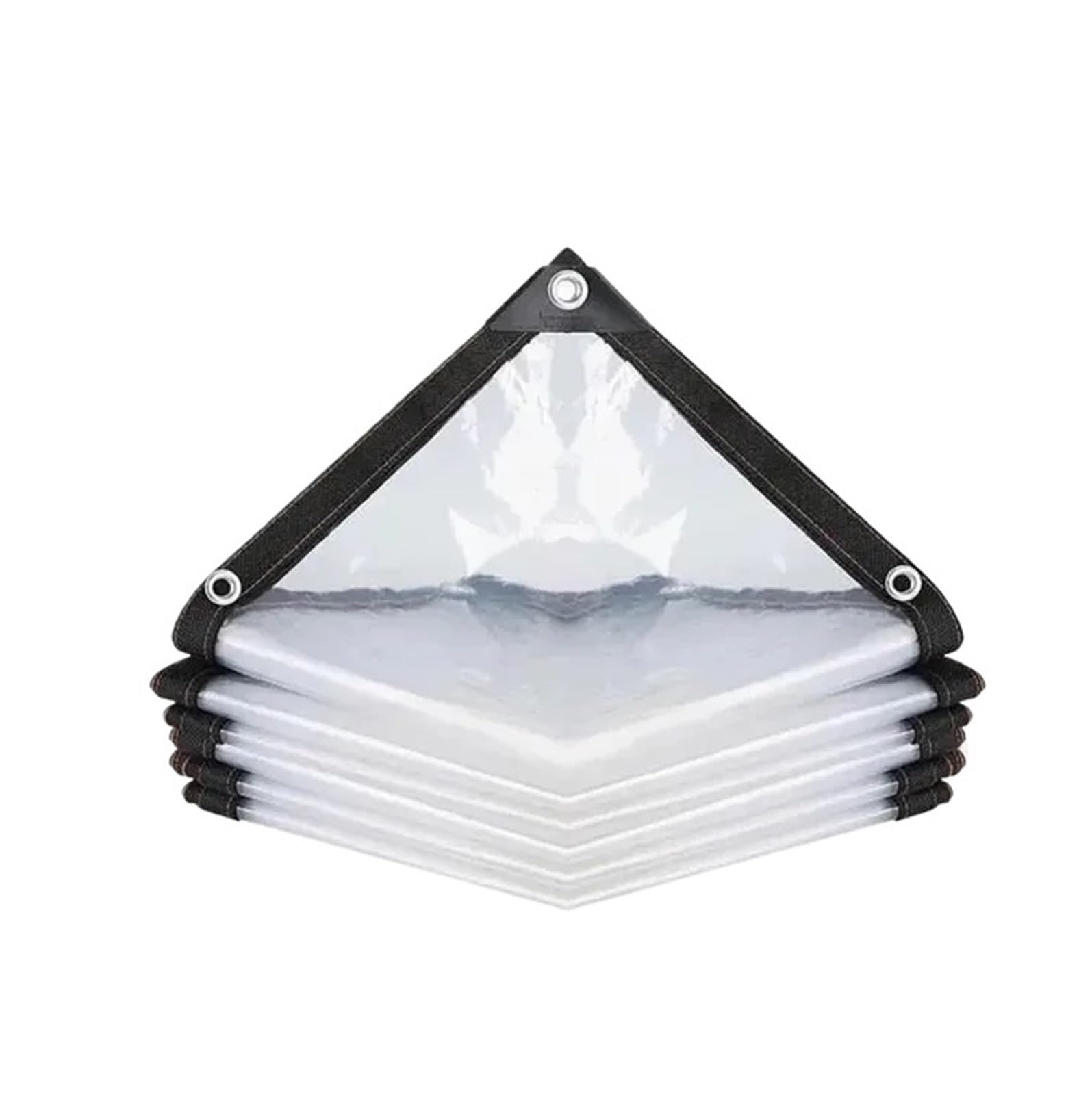 1PC 8 Mil Thickened Transparent Waterproof Cloth Sealing Ring Porch Canopy Rainproof Top, Courtyard Awning(2 * 4M)