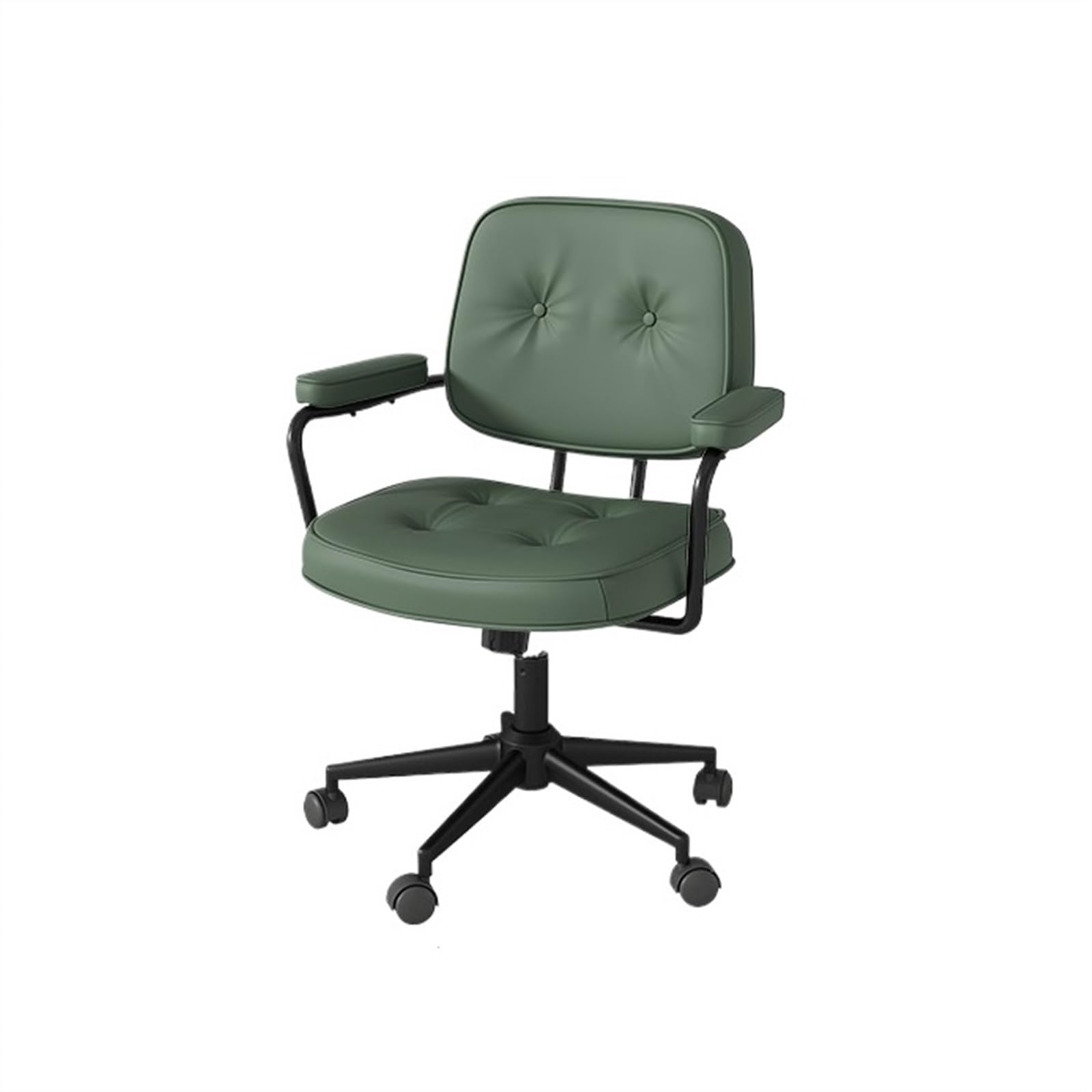 Ergonomic Desk Chair Vintage Office Chair PU Leather Study Desk