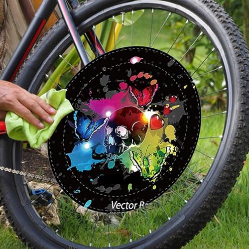 Cubierta antipolvo de freno de disco para bicicleta protector impermeable negro 4
