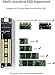 immagine 6ORICO Enclosure SSD M.2 NVME, Adattatore da PCIe a USB C, Case Esterno per Disco Rigido USB 3.1 Gen2(10Gbps) in Alluminio per SSD PCIe M Key e M+B-Key Tutte le Dimensioni, Sonno Intelligente (Rosso)