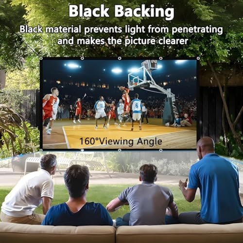 Pantalla portátil para proyector 133 pulgadas 16:9 HD miniatura 6