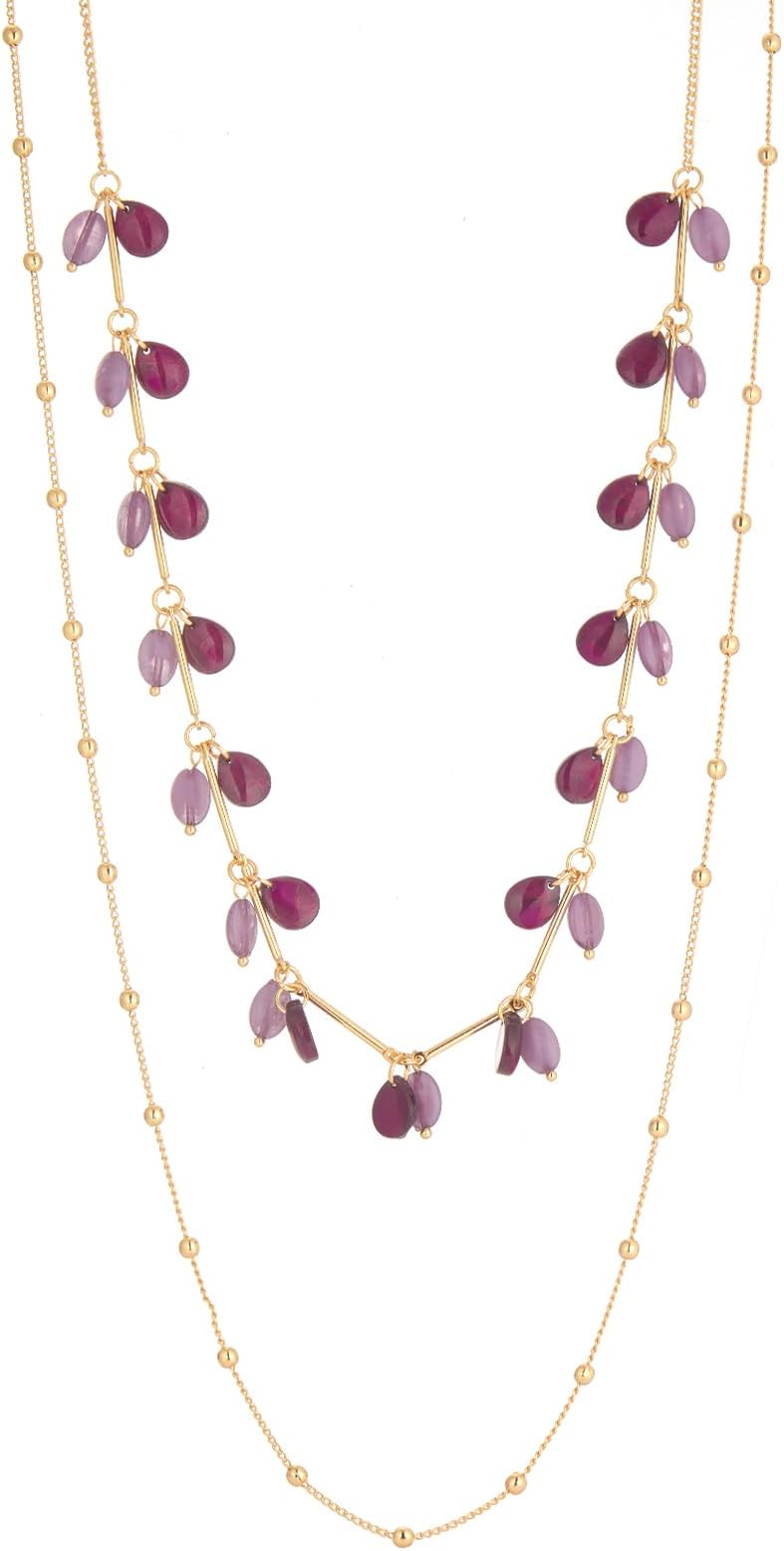 Layered Long Necklaces for Women Long Beaded Chain Necklace CostumeJewelry Mothers Day Gifts for Mom