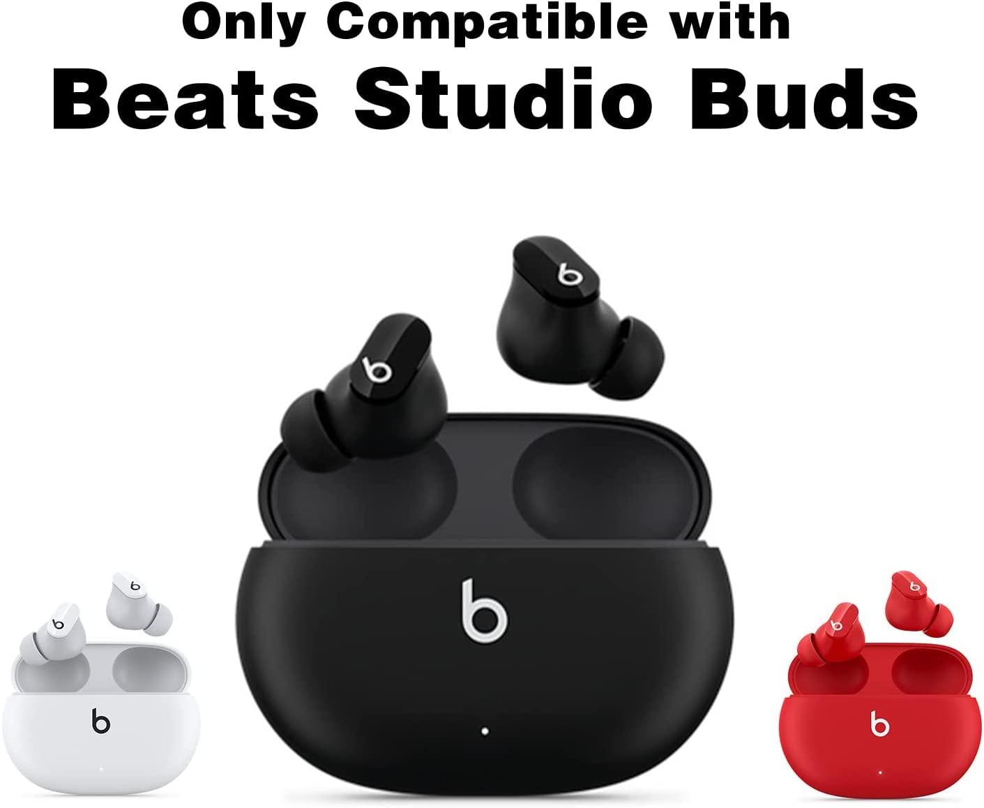 beats studio buds + ケース付き Amazon.com: Compatible with Beats Studio Buds Case, 3D Cute