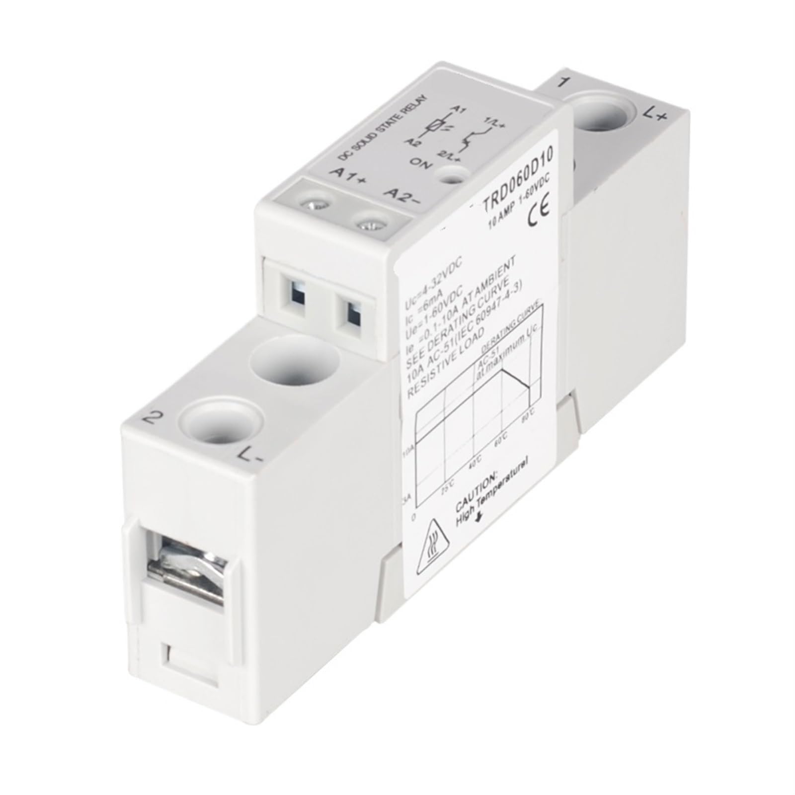Relais Solid State haute durabilité TRD060D10 commutation précise 10A CC - 7