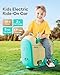 Gyroor GNU Kids Electric Ride-On Car with Flashing Wheels, Adjustable Speeds and 14L Storage, Electric Vehicles for Kids Aged 4-9 Years, 2-in-1 Ride-On and Storage, for Indoor, Outdoor, and Travel Use