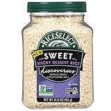 RiceSelect Discoveries Sweet Sticky Dessert Rice, Gluten-Free, Non-GMO, Vegan, 14.5-Ounce Jar, White