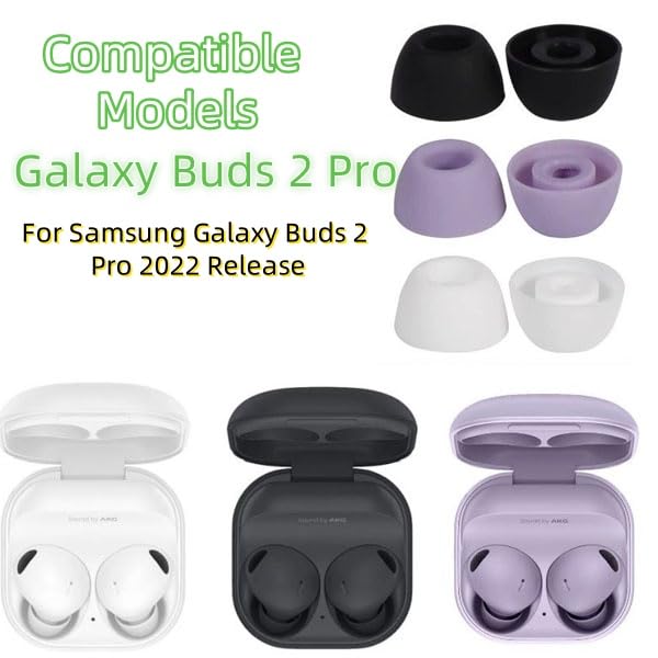 Amazon | Galaxy Buds 2 Proイヤーチップ6組、ソフトシリコン洗える