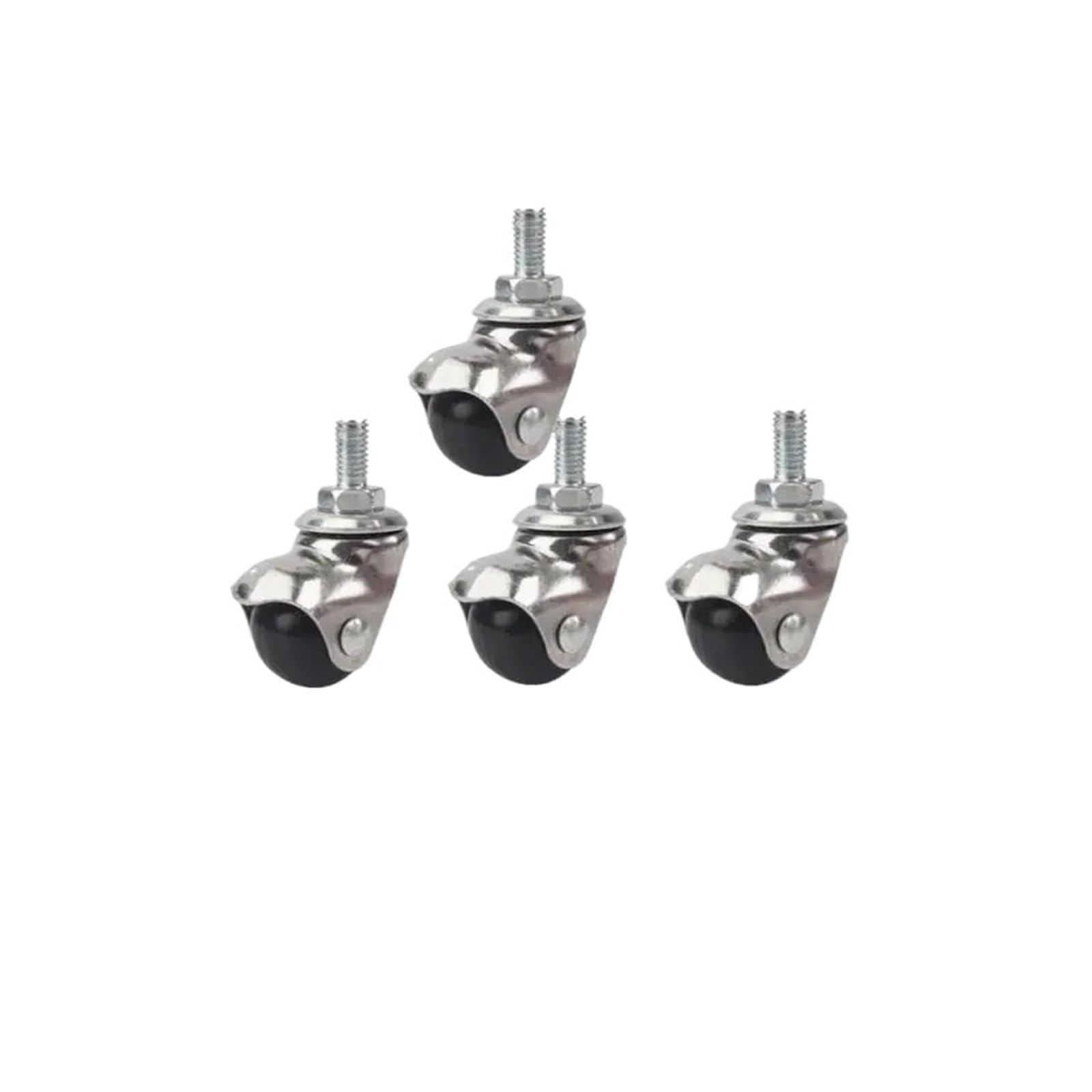 (4 paquets) Table de canapé à poulie de tige de vis de roue universelle de 1 pouce
