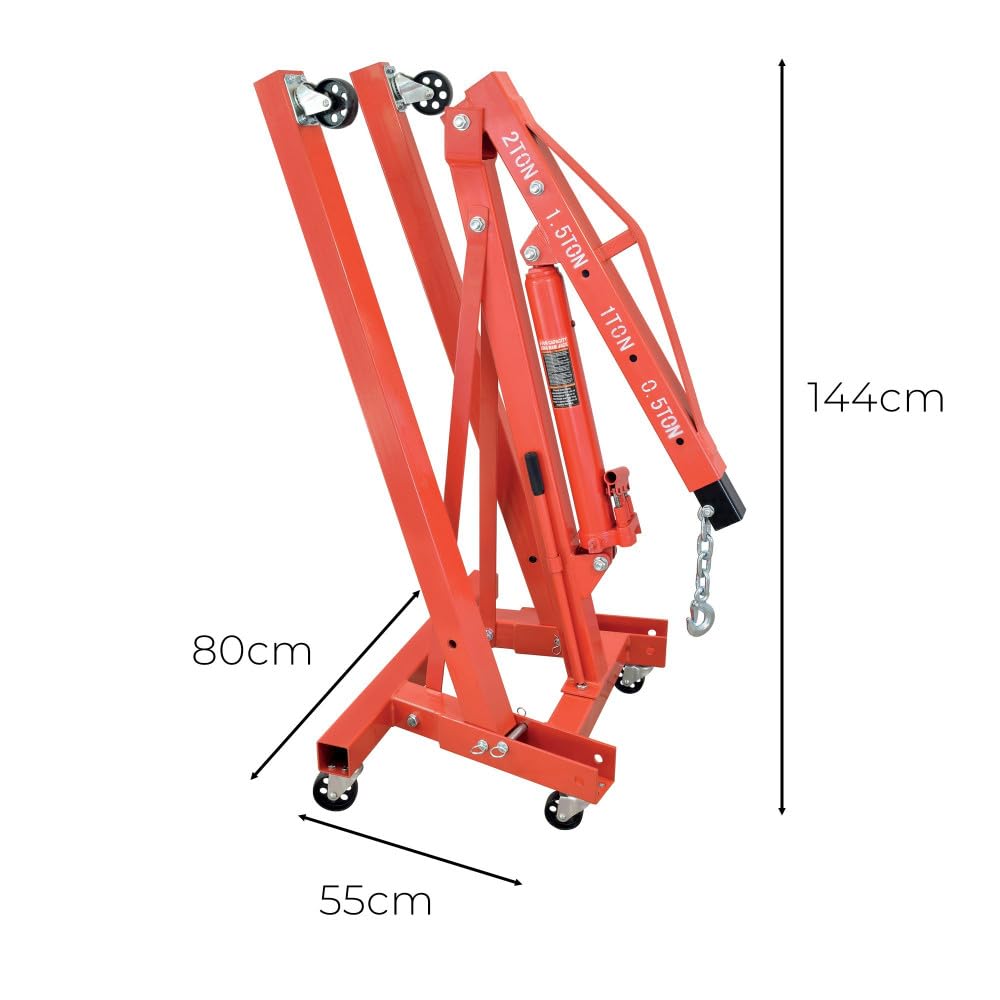 Autobest Grue d'atelier Pliante - 2 tonnes