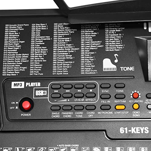 Synthétiseur arrangeur Divarte Synth’art 61 Deluxe avec haut-parleurs intégrés Piano numérique 61 Touches avec LED, 255… - Les Beatles, Paul McCartney, John Lennon, RIngo Starr, George Harrison Synthétiseur arrangeur Divarte Synth'art 61 Deluxe avec haut-parleurs intégrés Piano numérique 61 Touches avec LED, 255… – Image 7