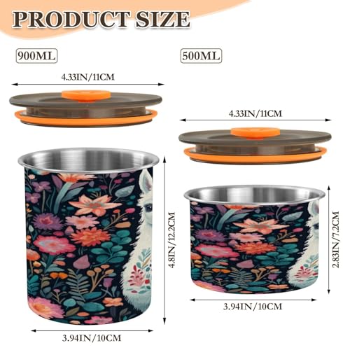 Envase hermético de acero inoxidable para café 500 ml miniatura 2