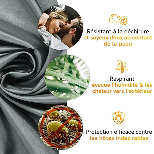 Sac de couchage Nomadic - Très léger, fin et compact Sac de couchage - Ultra léger, mince, petit - Idéal pour les auberges et les chalets de montagne – Image 6