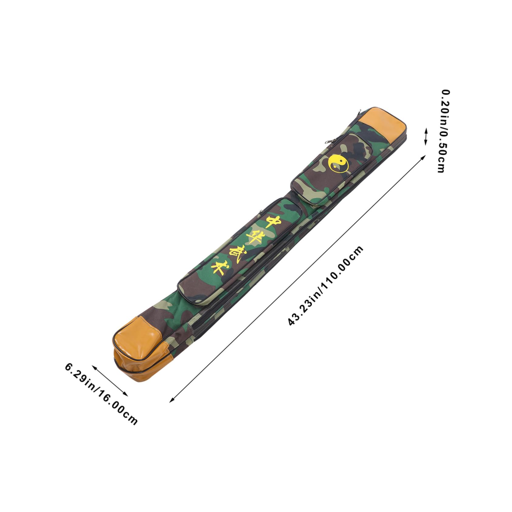 UPKOCH Dual Sword Bag Portable Storage Pouch for Chinese Swords Convenient Carrying Case Protects From Damage and Scratches for Martial Arts Training and Collectibles