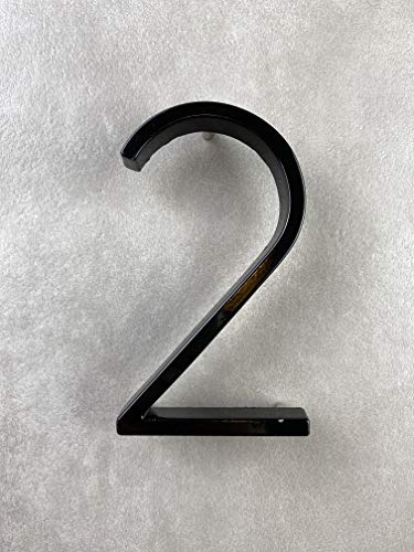 MAKROLON House Numbers - House Number Sign - Modern House Number for Outside with Floating Style 5 Inch Height House Numbers (2)