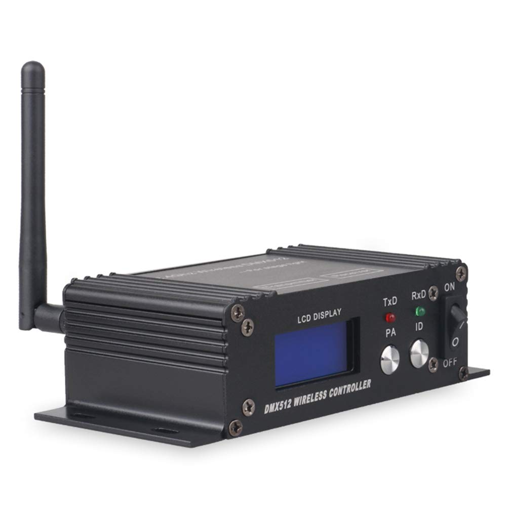 512 Wireless Controller Ricevitore Trasmettitore Display LCD Potenza Regolabile per Disco DJ Stage Bar Light-EU Plug