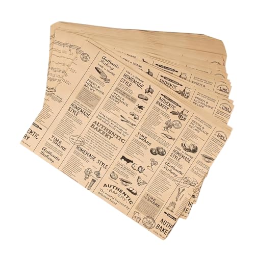 MALSSE Papel de regalo para sándwich, papel delicatessen resistente, papel pergamino a prueba de grasa para envolver pan, cesta de alimentos, pergamino para hornear