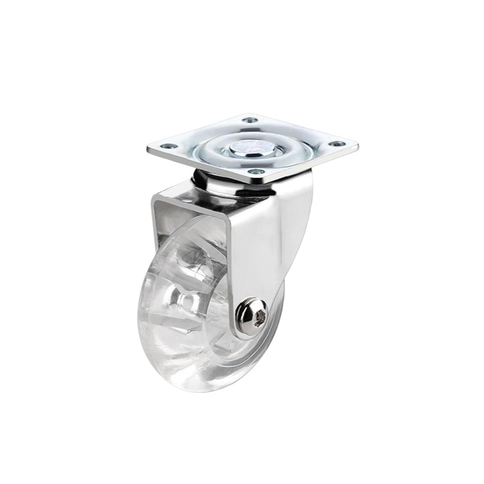Mxxdmopd A 4 Pieces/Lot 2 Inch Furniture Display Cabinet Silent Rubber Wheel Transparent Universal Pulley Swivel Caster(A)