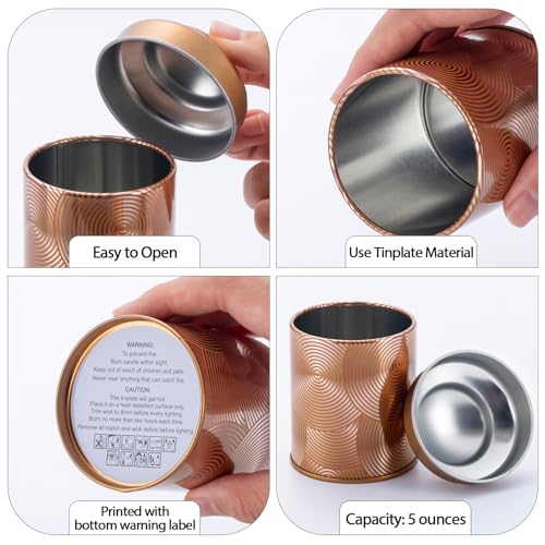 Accesorios para hacer velas en casa: 12 latas vacías de 5 oz con kit completo 4