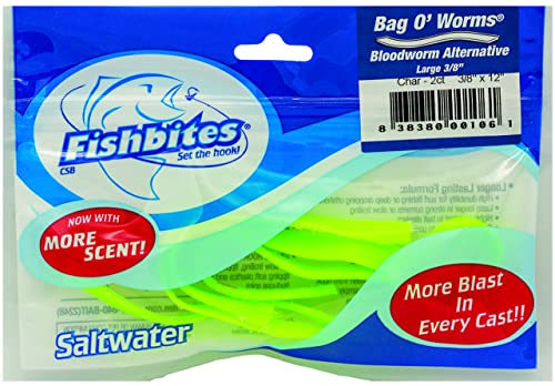 Fishbites Bag O' Worms Bloodworm - Longer Lasting (3/8