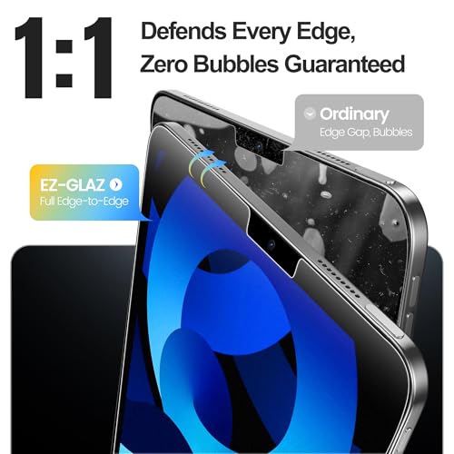 Image of EZ-GLAZ-2 Pack Paper-feel Glass Screen Protector for iPad Air 5th 4th Gen 10.9 Inch & iPad Pro 11 Inch (4th 3rd 2nd 1st Gen) - Apple Pencil Compatible, 9H+ Tempered Glass, Matte Film, Anti-Scratch, Bubble Free, with Installation Box