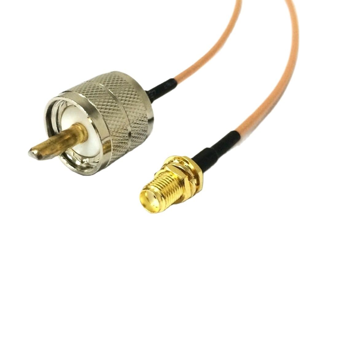 LIHUA SMA Femmina Maschio Interruttore UHF Ja-ck Plug SO239 Cavo Adattatore RG316 15cm 6inch (Tipo4,15cm)
