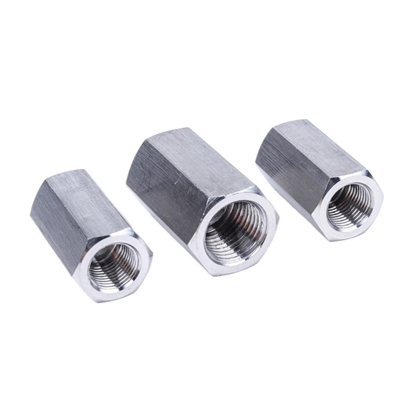 DeVow M6 M8 M10 M14 M16 M18 M20 Female Thread 304 Stainless Steel Hex Socket High Pressure Coupling Connector Pipe Fitting(M10x1)
