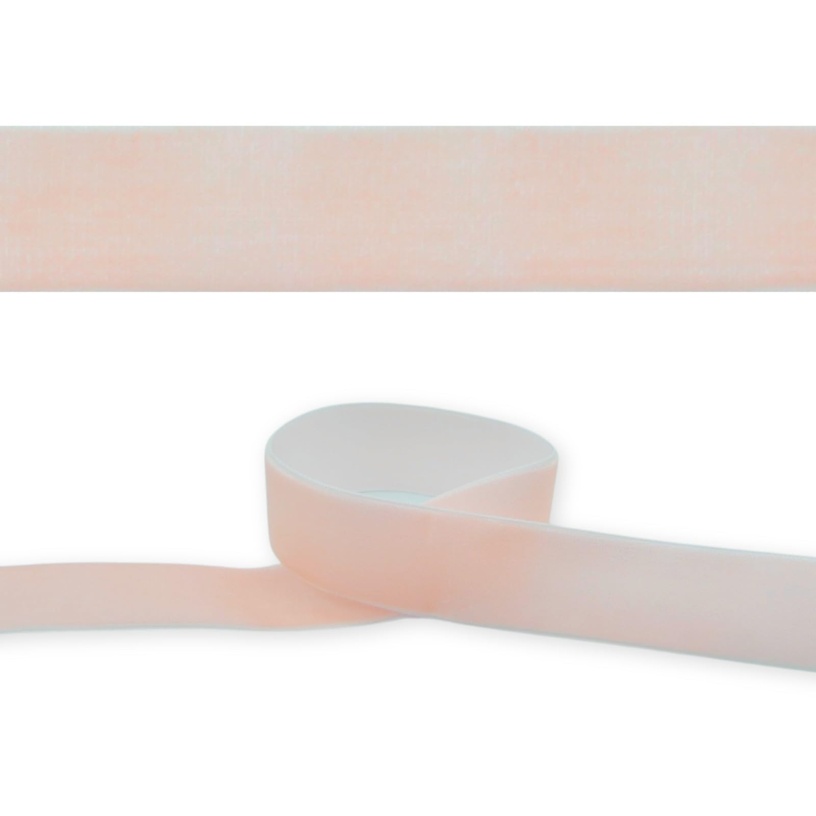 celloexpress 25mm Baby Pink 008 Velvet Ribbon - High Density Single Faced Gift Wrap Bow Making (10m)