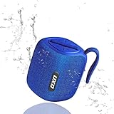 ♬【Ultra Tragbar】Dieser mini Lautsprecher Bluetooth ist staubdicht und bietet einen besseren internen Schutz für den Lautsprecher. Ausgestattet mit einem langlebigen Lanyard, können Sie ihn bequem in der Hand halten oder einfach an Ihren Rucksack oder Ihr Fahrrad hängen.