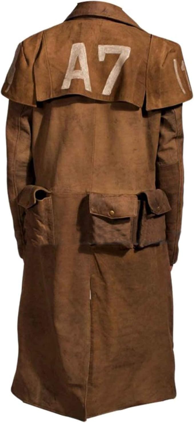 A&M Express New NCR Veteran Ranger Vegas A7 Full Length Coat for Male UK