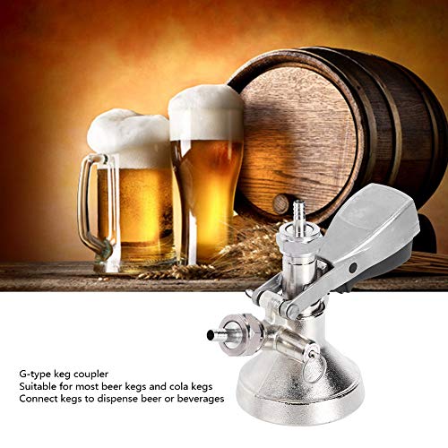 Image of Stainless Steel G-Type Beer Keg Coupler, Commercial Kegerator Kit