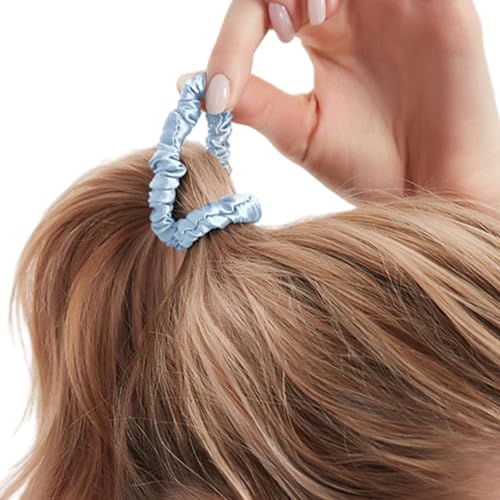 Gomas para el pelo de seda suave multiusos para mujeres y niñas, banda de pelo única, gomas elásticas para el pelo, decoración del cabello
