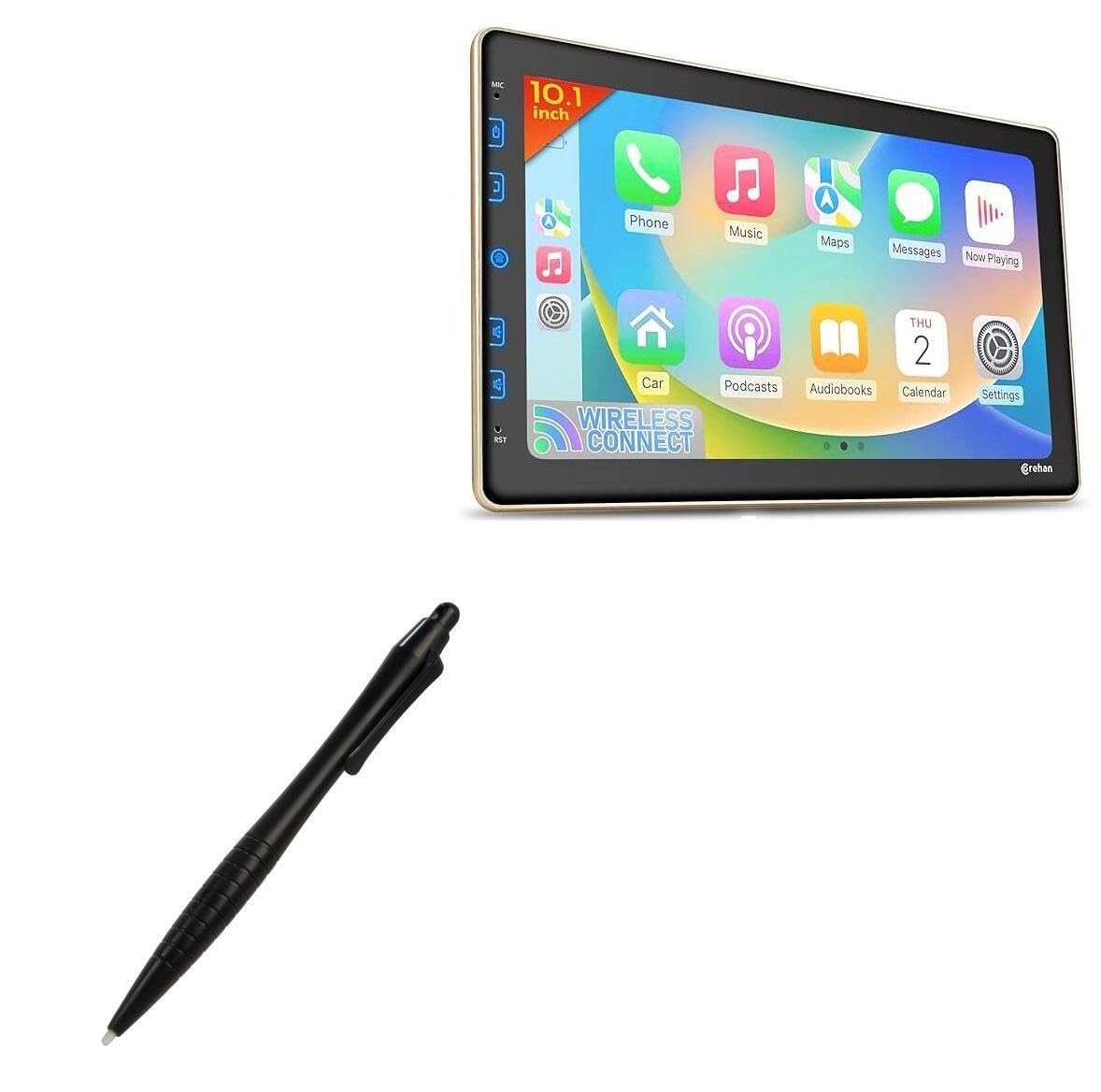 BoxWave Stylus Pen Compatible with Corehan CDI-CS-JD-10AACP-C9 (10 in) - DirectTip Resistive Stylus, DirectTip Resistive Stylus - Jet Black