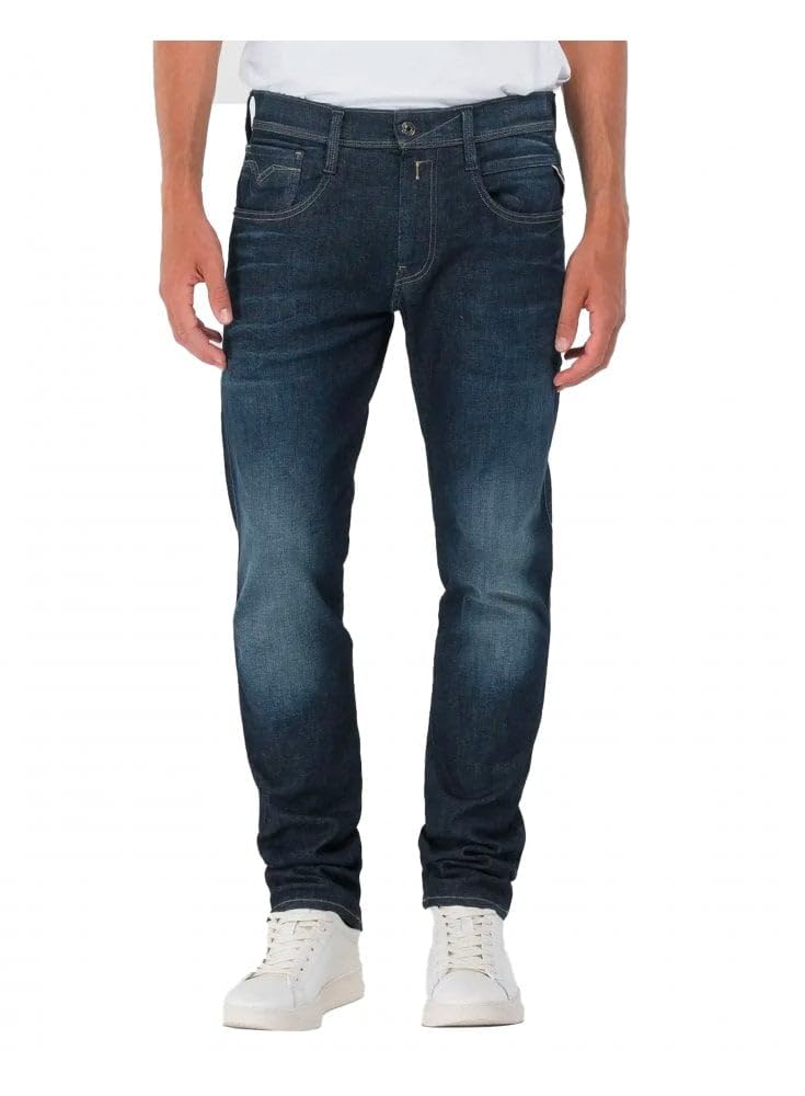 Replay Herren Jeans Anbass Slim-Fit mit Power Stretch