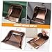 GRIRIW Heavy Duty Industrial Dustpan Handheld Trash Shovel Portable Desktop Cleaning Tool Red Bronze