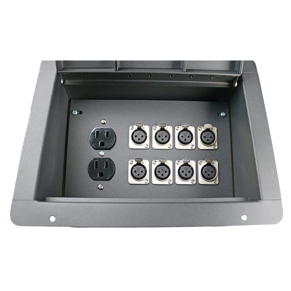Amazon.com: Elite Core FBL8 Recessed Floor 8 XLRF + Duplex AC with