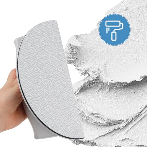 Eckschleifer, Selbstklebendes Halbrundes Winkelschleifpapierwerkzeug mit 10 Schleifpapier 180 Körnung, Winkelschleifwerkzeug, Handschleifer zum Polieren und Schleifen