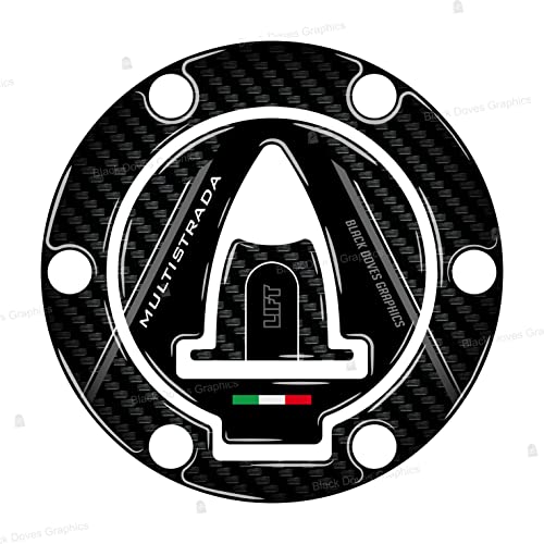 3D-Aufkleber kompatibel mit Tankdeckel Ducati Multistrada 950 1200 1260 S V2