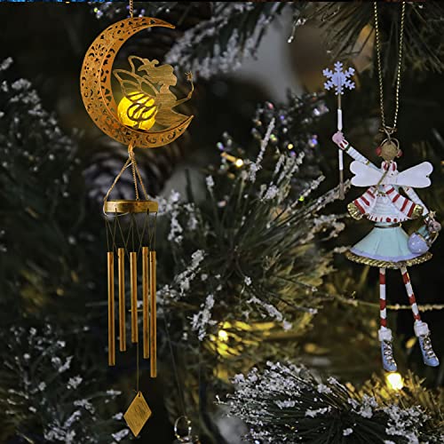 Moon Fairy Wind Chimes, Solar Wind Chimes Mothers Day Mom Gifts, Gifts For Mom Gifts For Women Gifts For Grandma, Birthday Gifts Sympathy Gifts Fairy Gifts Girl Gifts Birthday Gifts, Gardening Gifts #TOP4