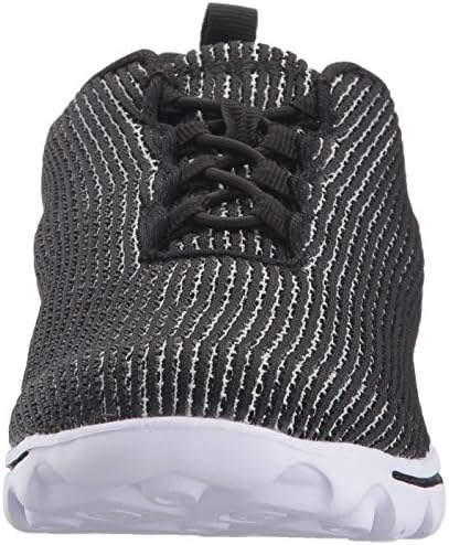 Propét womens Travelactiv Xpress Sneaker, Black/White, 12 Wide US | Image 1