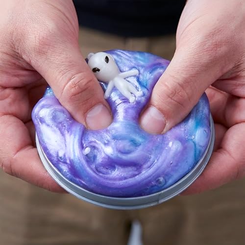 Mozlly UFO Alien Spaceship Rainbow Slime Monster Putty Sci-Fi Extraterrestrial Soft & Gooey Squishy Sensory Toy Figure Stress Reliever Party Favor Game Prizes Loot Bag Goodies - 3", Assorted 4pcs/Set - Thumbnail 4