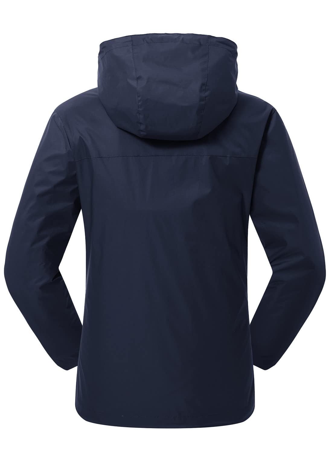 YSENTO Chubasquero para mujer, impermeable, transpirable, chaqueta ligera de entretiempo con capucha