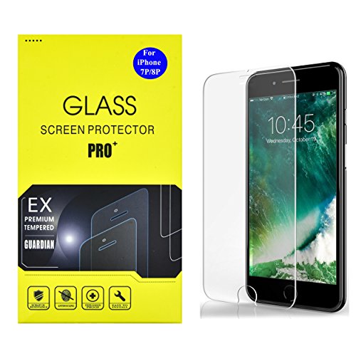 AlphaCell Tempered Glass Screen Protector Compatible with iPhone 8 Plus/iPhone 7 Plus, Case Friendly | 3D Touch Sensitive | Ultra-Thin | Scratch & Shatter Resistant [2 Pack]