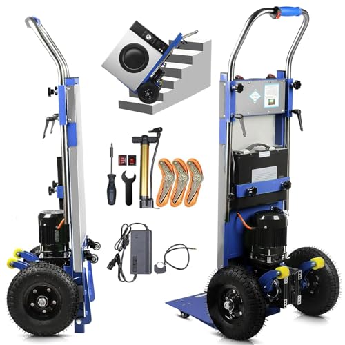 XZLZMYP Carretilla Electrica Sube Escaleras, Carretilla Eléctrica para Subir Escaleras con Carga De 400 Kg De 1200 W Eléctrica Portátil Mover Muebles Equipos Pesados Materiales