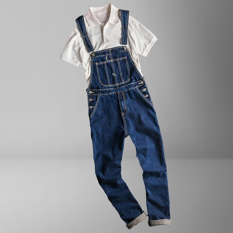 Combinaison longue en denim homme ample : dites adieu aux jeans serrés - 3